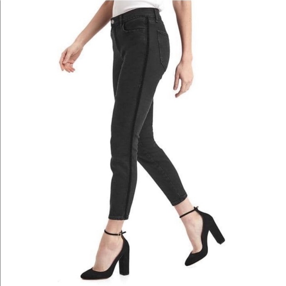 ➕ Gap Black True Skinny Ankle Jean Womens Plus Size 33 - Picture 1 of 10